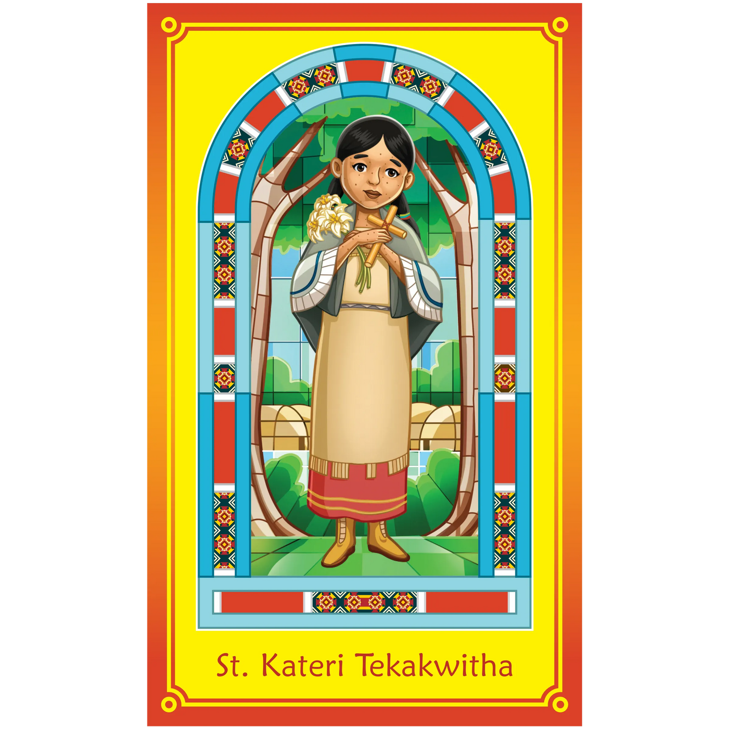 Chime Travelers Collectable Prayer Card - St. Kateri Tekakwitha
