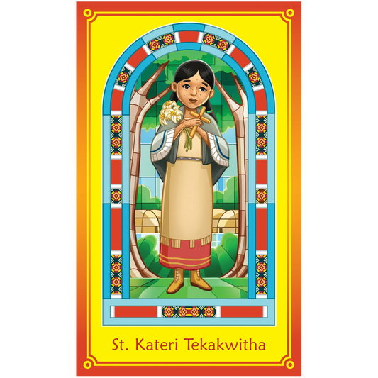Chime Travelers Collectable Prayer Card - St. Kateri Tekakwitha