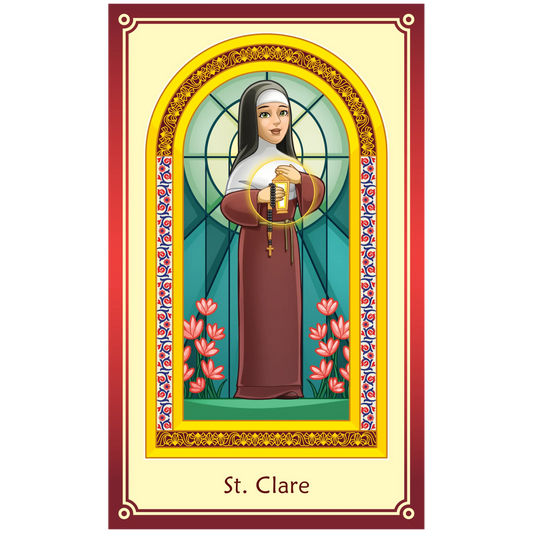 Chime Travelers Collectable Prayer Card - St. Clare of Assisi